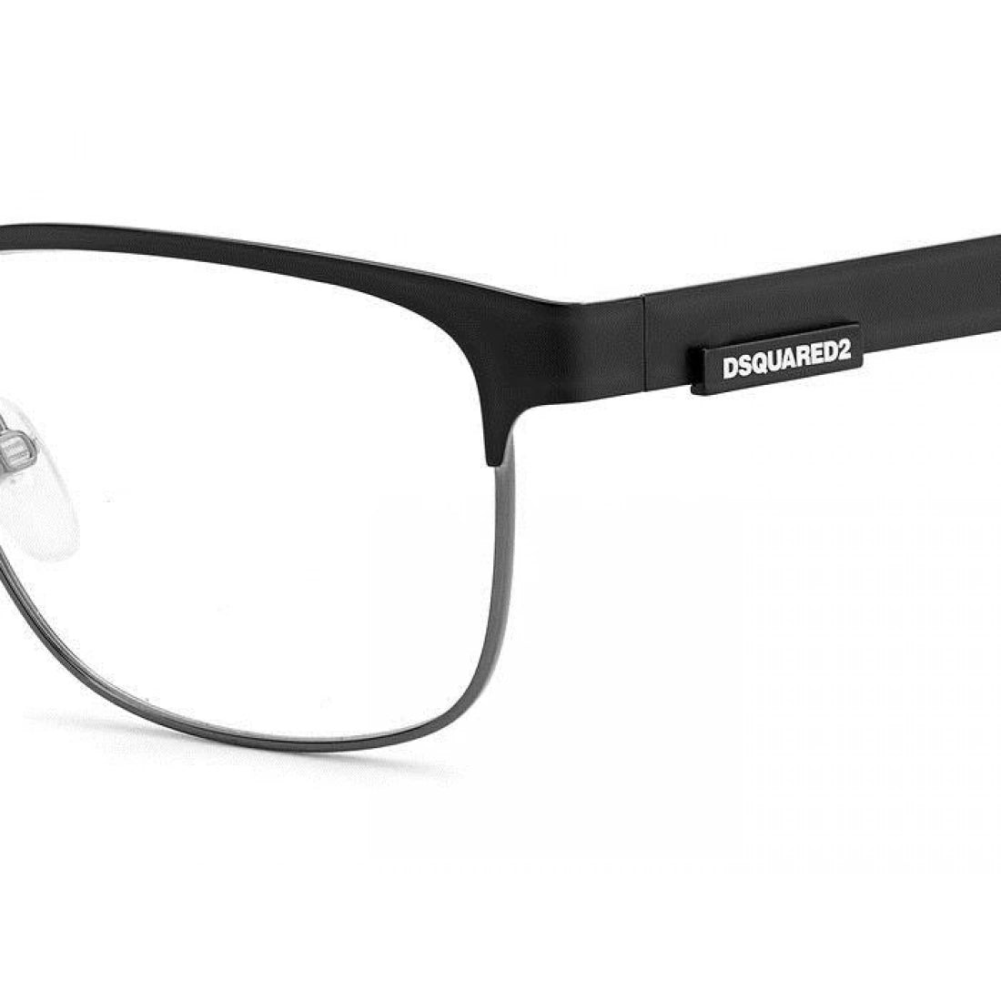 OCCHIALE DA VISTA UOMO DSQUARED2 D2 0005 - RZZ RUTENIO SCURO NERO OPACO