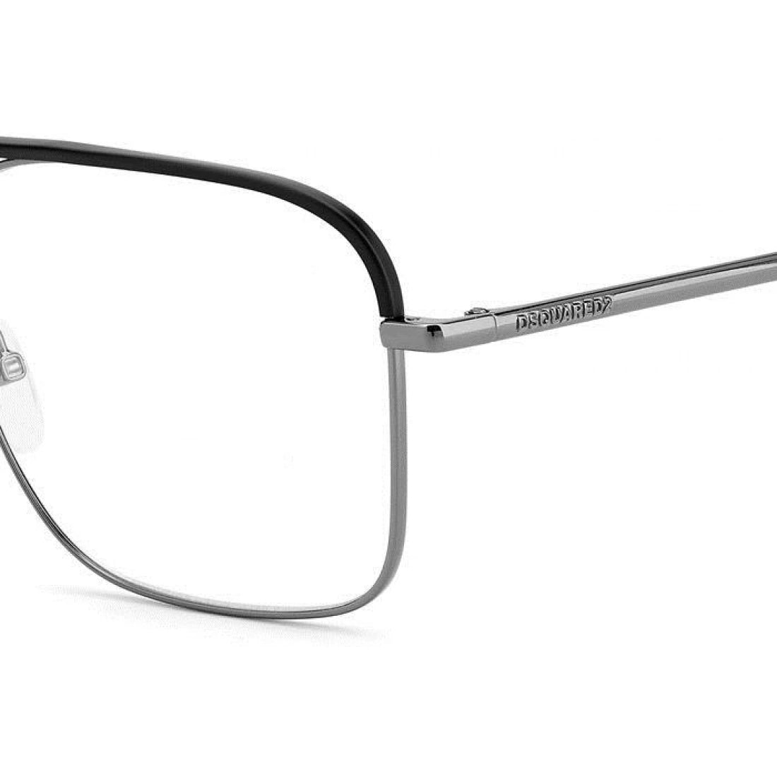 OCCHIALE DA VISTA UOMO  Dsquared2 D2 0018 - ANS  Rutenio Nero Scuro CALIBRO 57