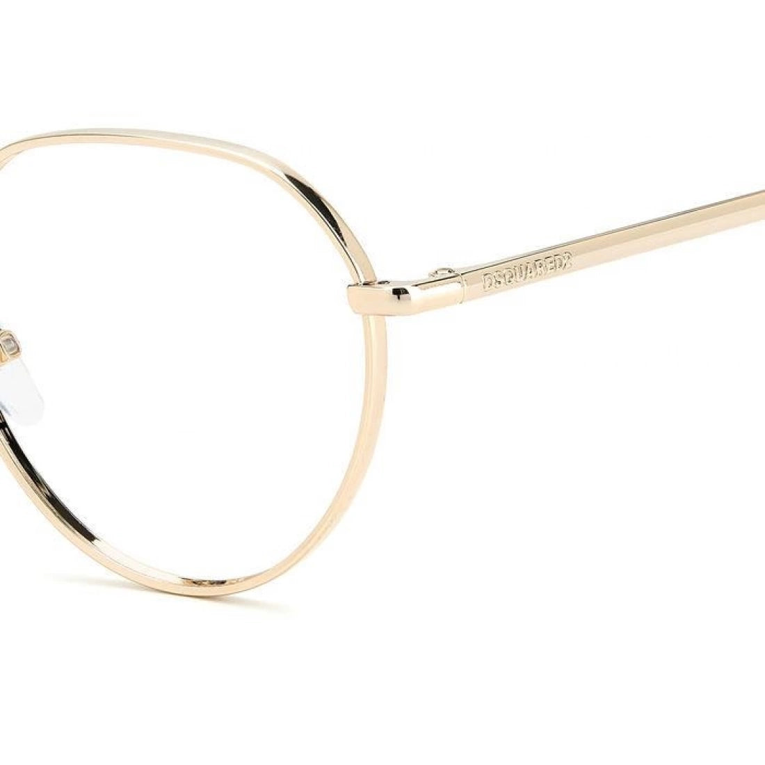 UNISEX EYEGLASSES DSQUARED2 D2 0019 - J5G GOLD CALIBER 52 