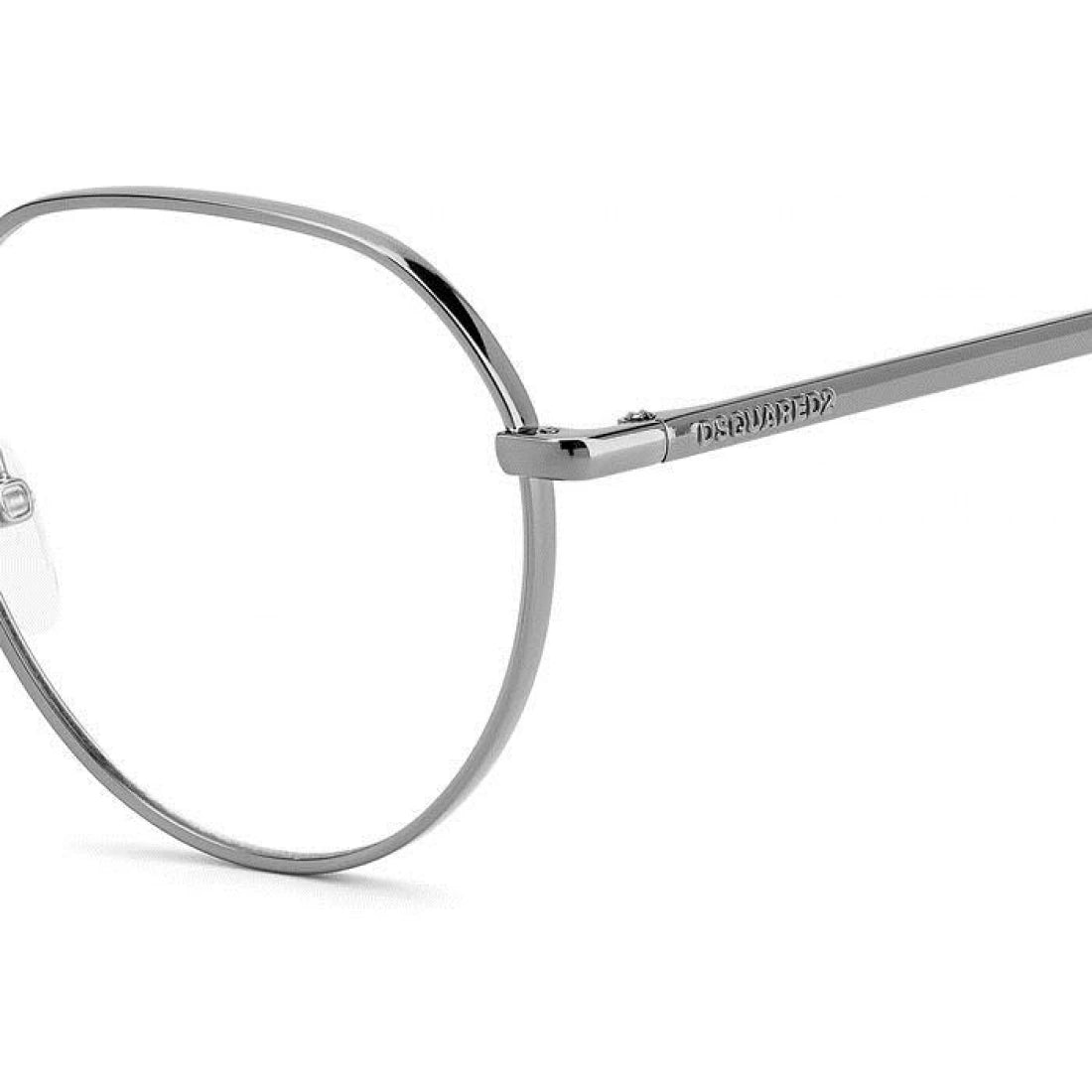 UNISEX EYEGLASSES DSQUARED2 D2 0019 - KJ1 DARK RUTHENIUM CALIBER 52 
