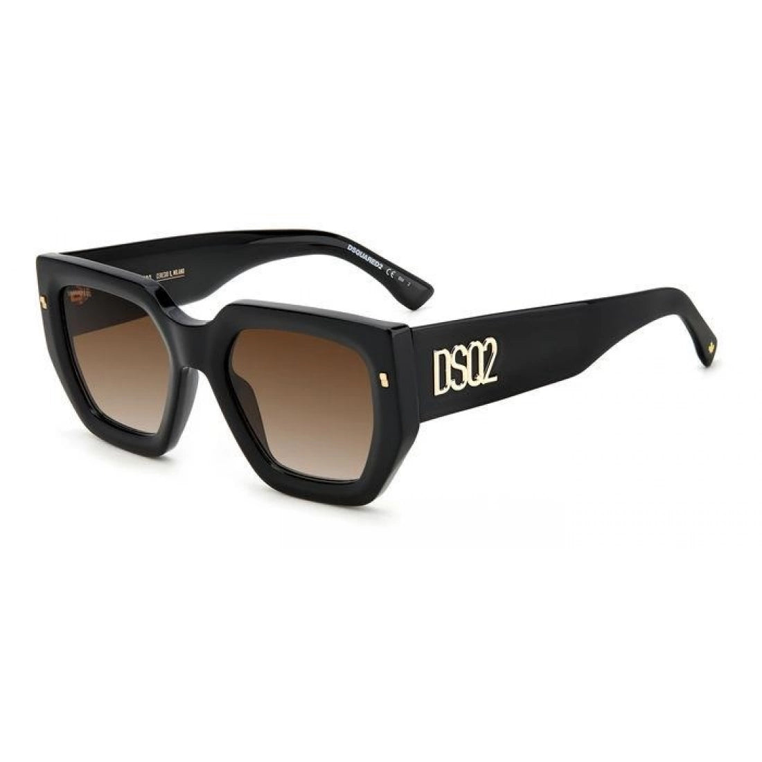 OCCHIALE DA SOLE UNISEX DSQUARED2 D2 0031/S - 2M2 HA ORO NERO