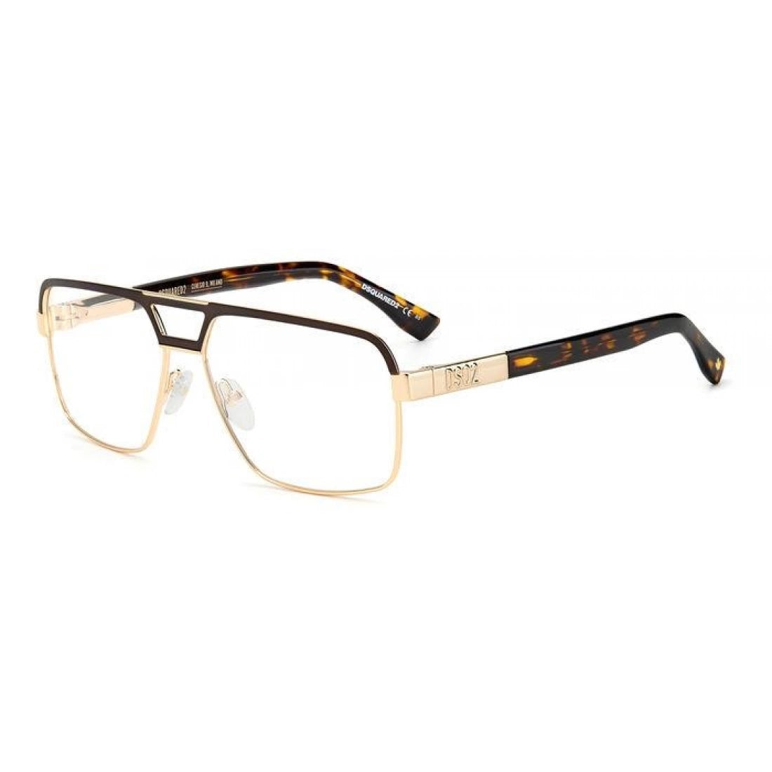 OCCHIALE DA VISTA UOMO Dsquared2 D2 0034 UFM Oro Marrone Opaco Ottica Rosolino s.r.l.s