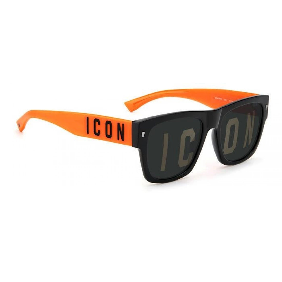 OCCHIALE DA SOLE UOMO DSQUARED2 ICON 0004/S - 8LZ 7Y NERO ARANCIO