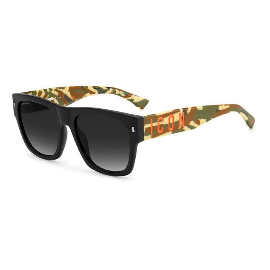 OCCHIALE DA SOLE UOMO DSQUARED2 ICON 0004/S - OHC 9O MOTIVO NERO VERDE