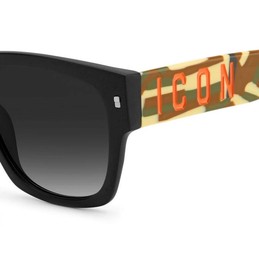 OCCHIALE DA SOLE UOMO DSQUARED2 ICON 0004/S - OHC 9O MOTIVO NERO VERDE