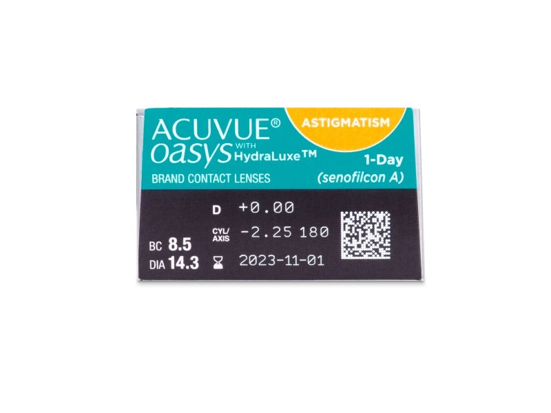Acuvue Oasys 1-Day with HydraLuxe for Astigmatism (30 lenses)