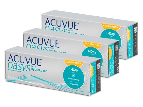 Acuvue Oasys 1-Day with HydraLuxe for Astigmatism (90 lenti)