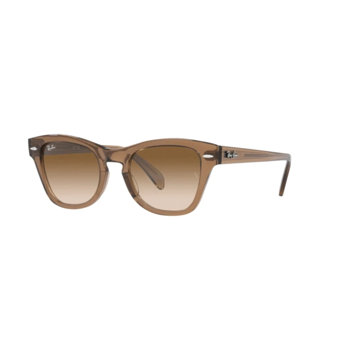 OCCHIALE DA SOLE UNISEX RAY-BAN RB 0707S - 664051 MARRONE CHIARO TRASPARENTE CALIBRO 53