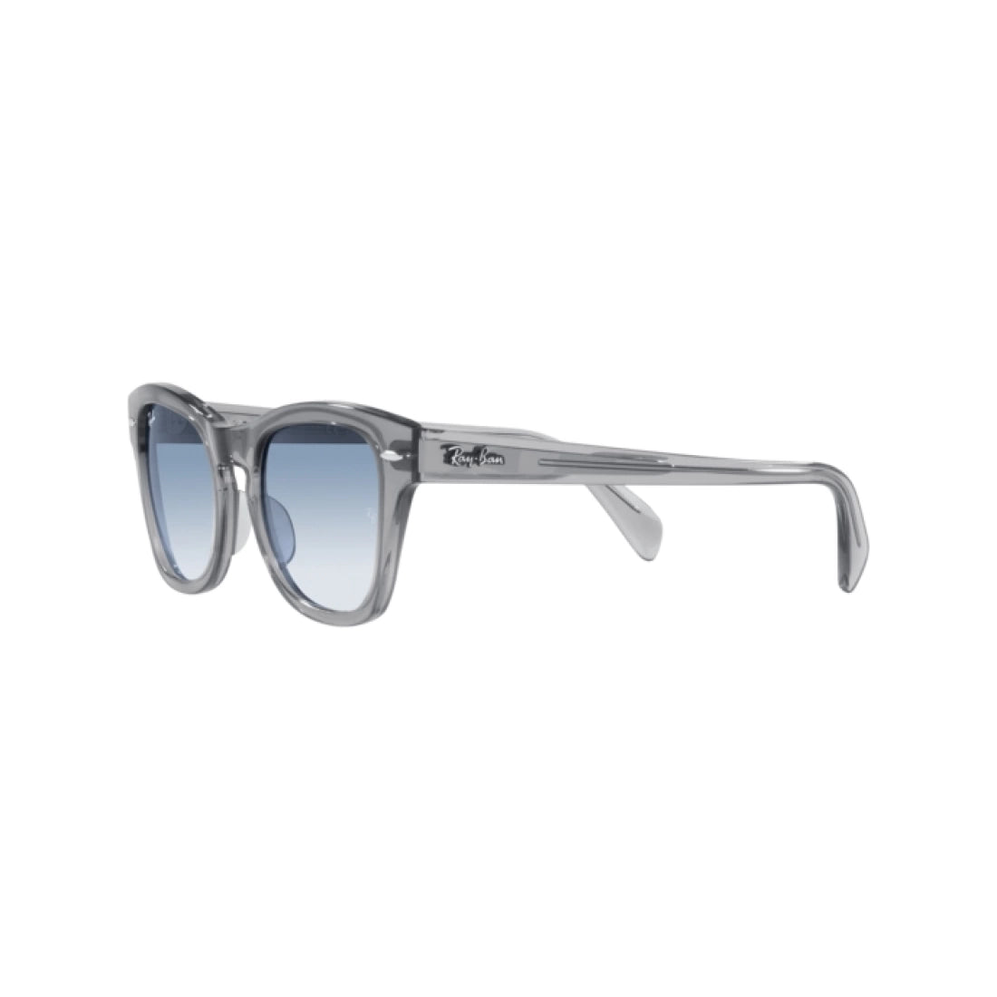 UNISEX SUNGLASSES RAY-BAN RB 0707S - 66413F TRANSPARENT GRAY SIZE 50 