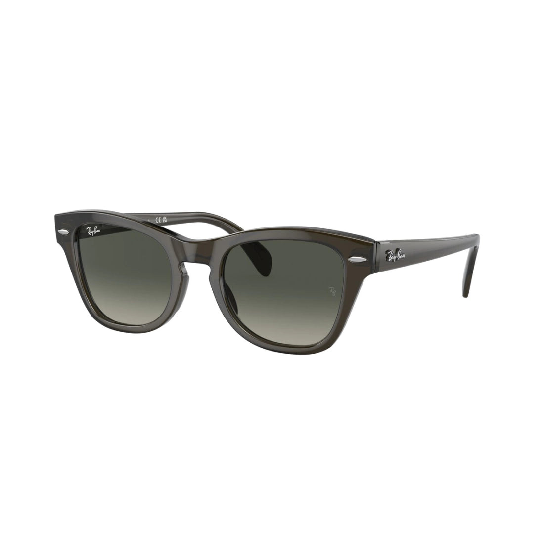 OCCHIALE DA SOLE UNISEX RAY-BAN RB 0707S - 664271 VERDE OLIVA TRASPARENTE CALIBRO 50