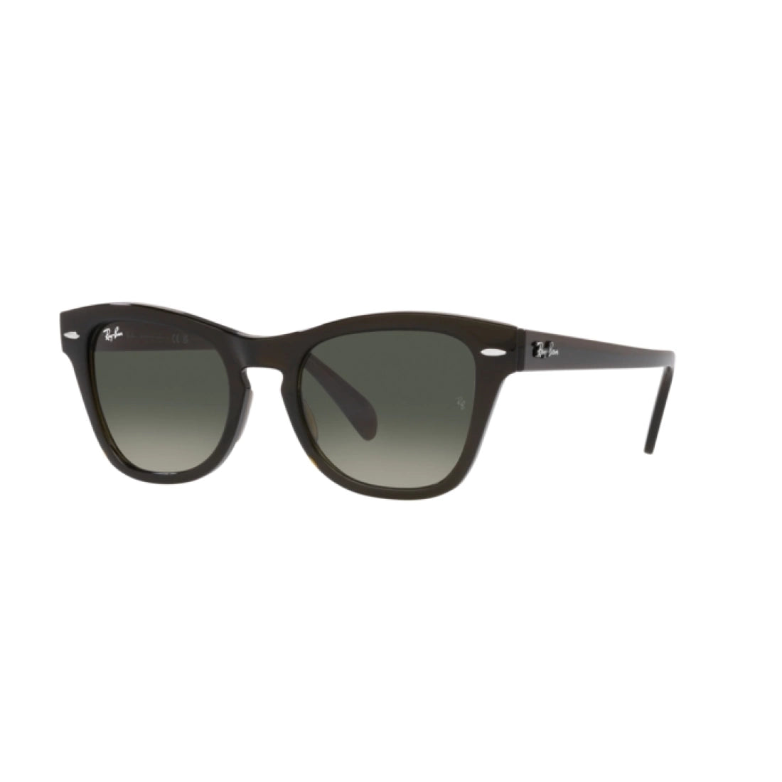 OCCHIALE DA SOLE UNISEX RAY-BAN RB 0707S - 664271 VERDE OLIVA TRASPARENTE CALIBRO 50