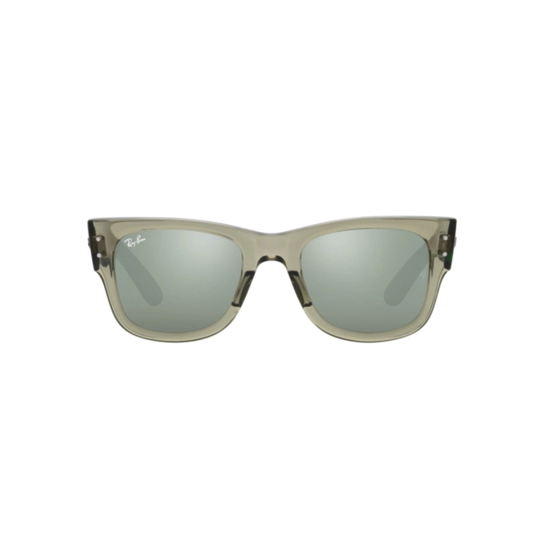 OCCHIALE DA SOLE UNISEX RAY-BAN RB 0840S MEGA WAYFARER 66355C VERDE TRASPARENTE