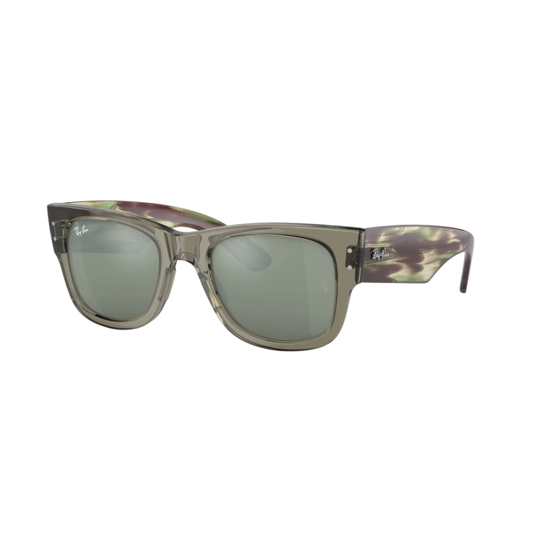 OCCHIALE DA SOLE UNISEX RAY-BAN RB 0840S MEGA WAYFARER 66355C VERDE TRASPARENTE