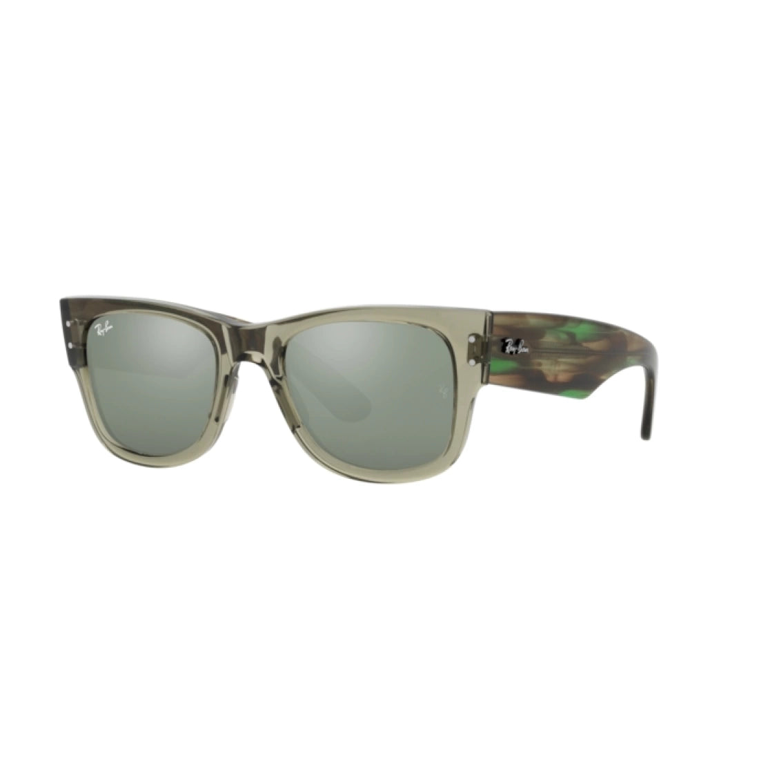 OCCHIALE DA SOLE UNISEX RAY-BAN RB 0840S MEGA WAYFARER 66355C VERDE TRASPARENTE