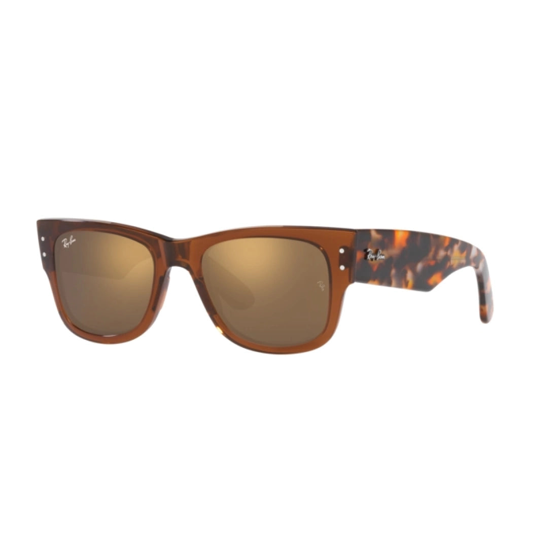 OCCHIALE DA SOLE UNISEX RAY-BAN RB 0840S MEGA WAYFARER 663693 MARRONE TRASPARENTE