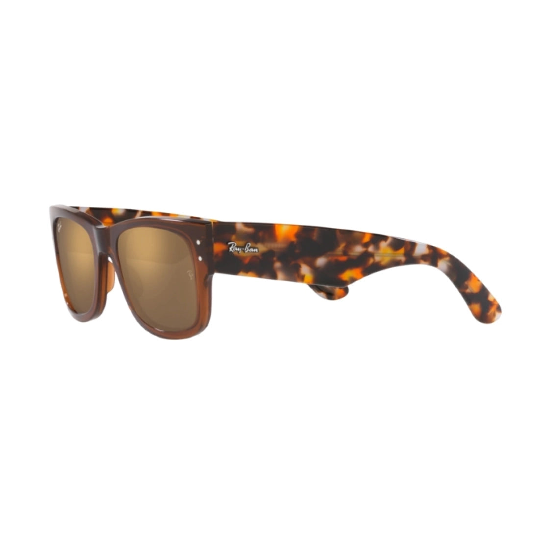 OCCHIALE DA SOLE UNISEX RAY-BAN RB 0840S MEGA WAYFARER 663693 MARRONE TRASPARENTE