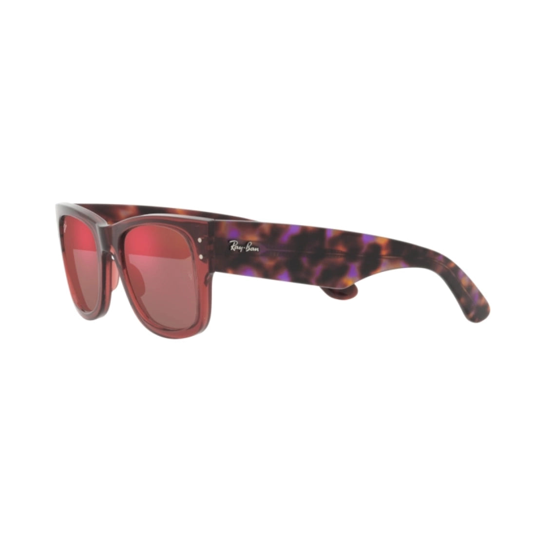 OCCHIALE DA SOLE UNISEX RAY-BAN RB 0840S MEGA WAYFARER 66372K ROSA TRASPARENTE