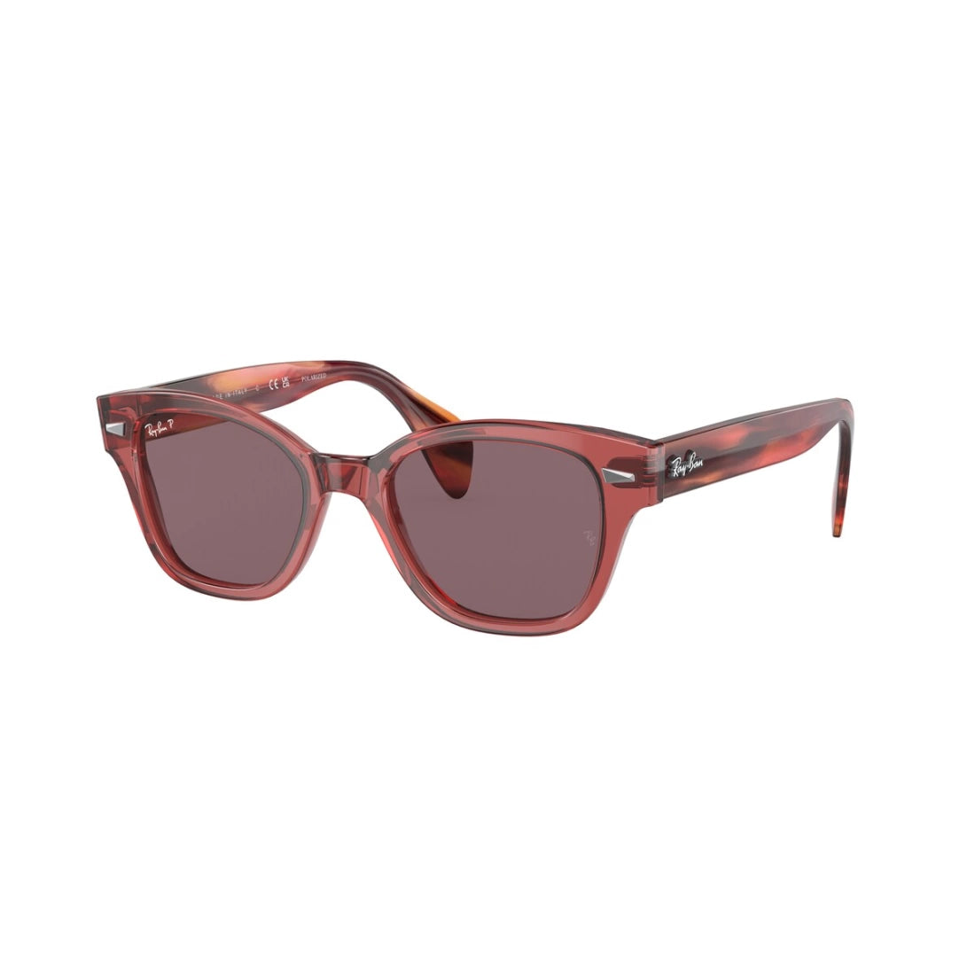 OCCHIALE DA SOLE UNISEX RAY-BAN RB 0880S - 6639AF ROSA TRASPARENTE CALIBRO 49
