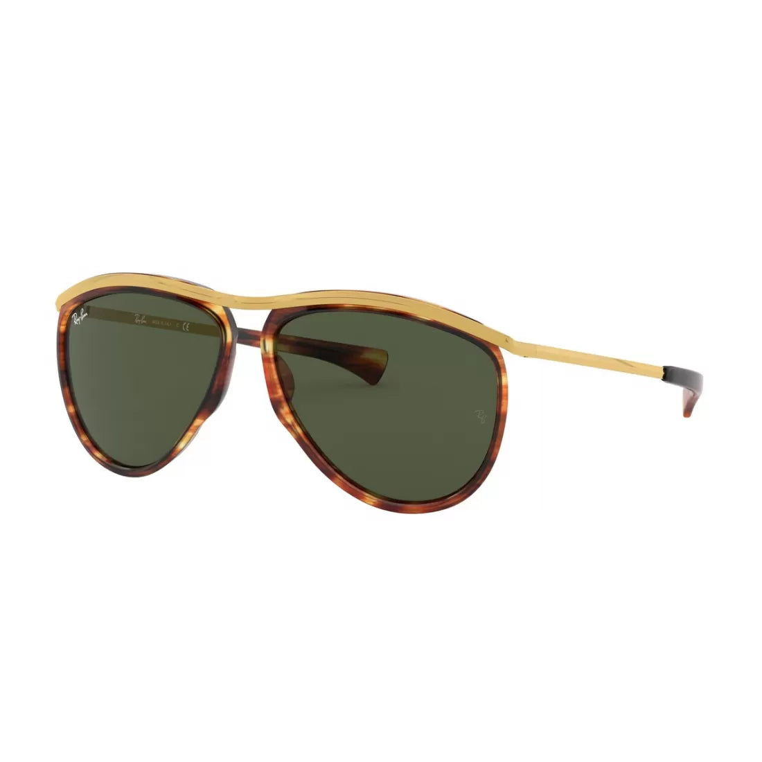 UNISEX SUNGLASSES RAY-BAN RB 2219 OLYMPIAN AVIATOR 954/31 HAVANA STRIPPED 