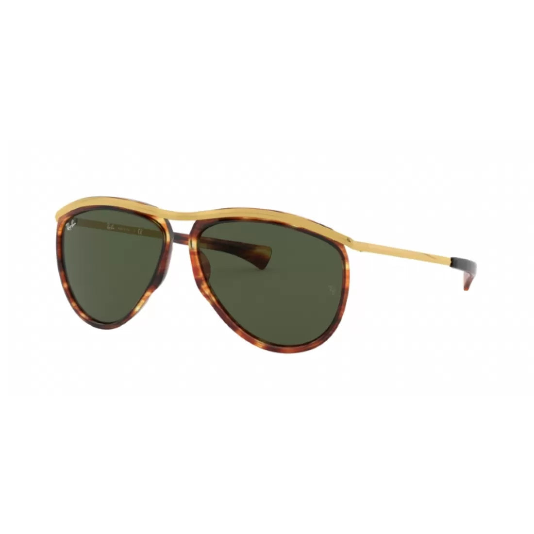 UNISEX SUNGLASSES RAY-BAN RB 2219 OLYMPIAN AVIATOR 954/31 HAVANA STRIPPED 