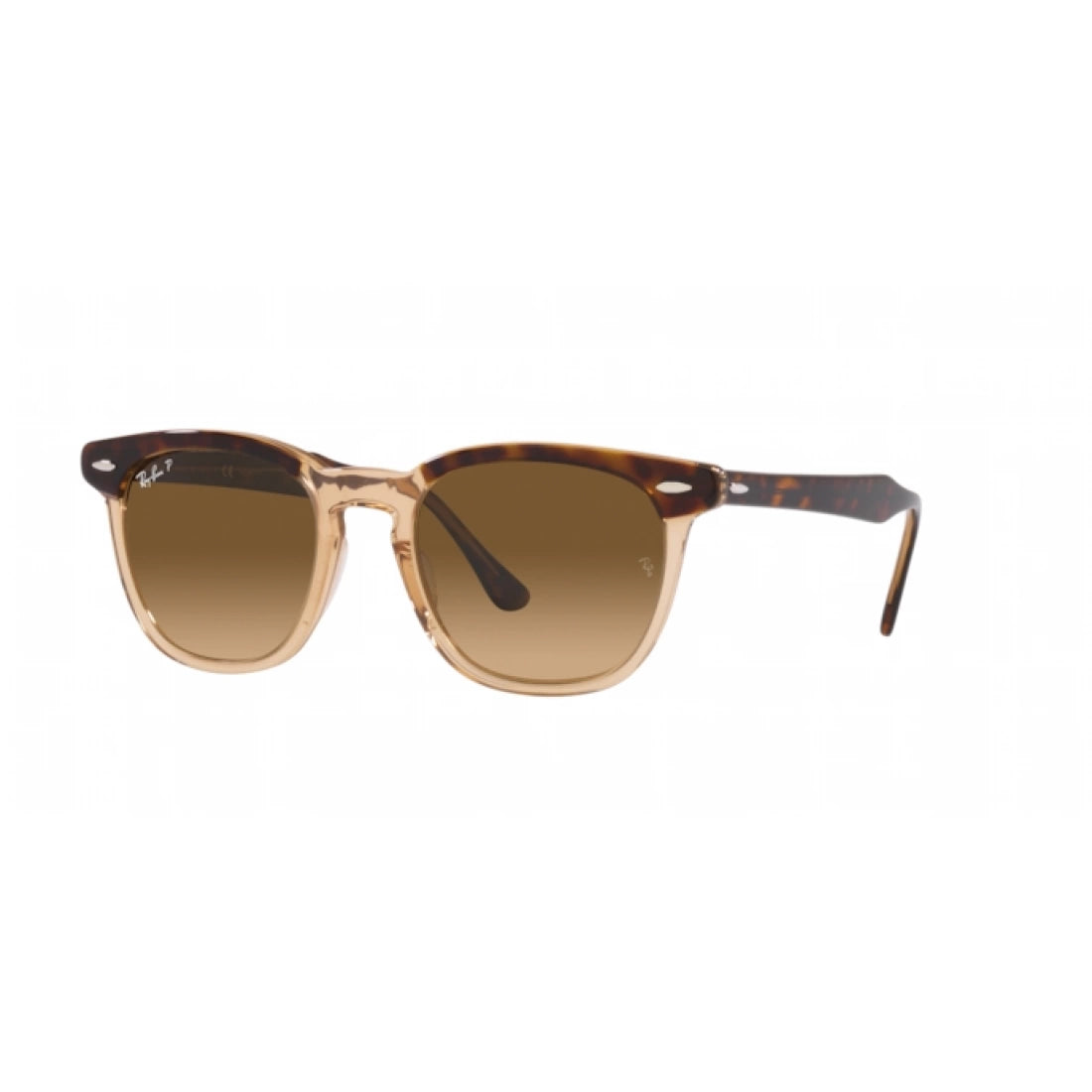 OCCHIALE DA SOLE UNISEX RAY-BAN RB 2298 HAWKEYE 1292M2 AVANA SU MARRONE TRASPARENTE CALIBRO 50