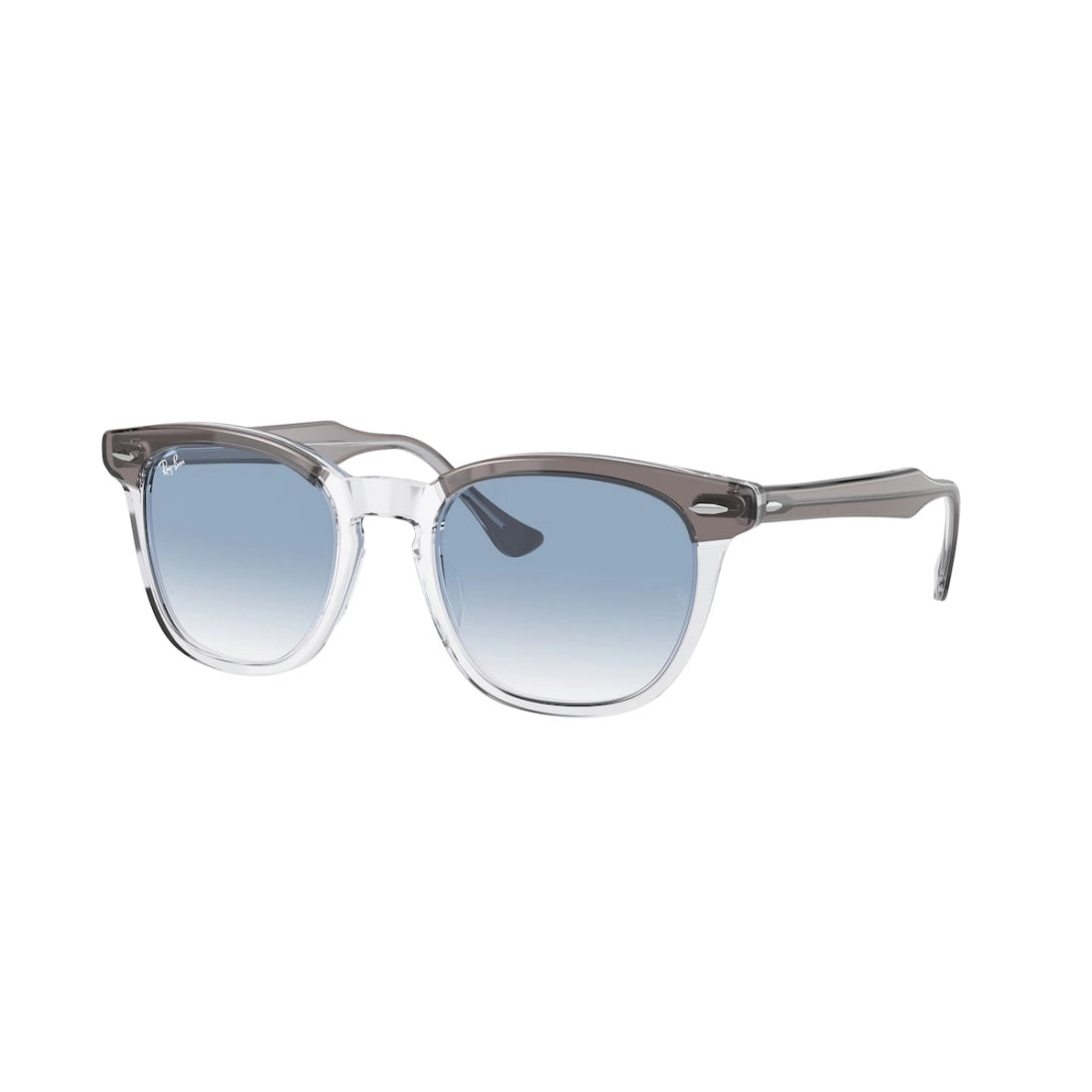 OCCHIALE DA SOLE UNISEX RAY-BAN RB 2298 HAWKEYE 13553F GRIGIO SU TRASPARENTE CALIBRO 50