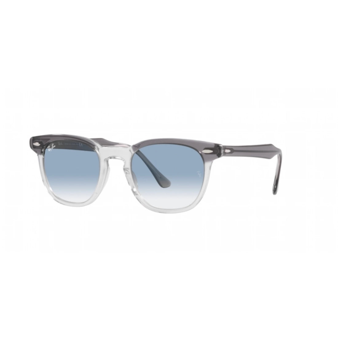 OCCHIALE DA SOLE UNISEX RAY-BAN RB 2298 HAWKEYE 13553F GRIGIO SU TRASPARENTE CALIBRO 50