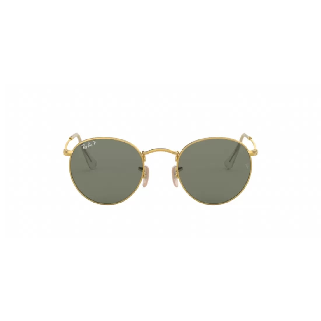 MEN'S SUNGLASSES RAY-BAN RB 3447 ROUND METAL 001/58 GOLD CALIBER 50 
