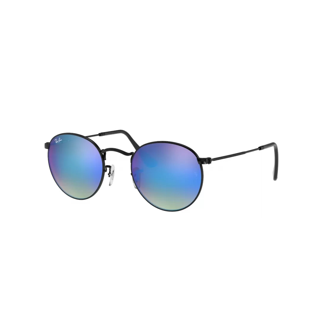 OCCHIALE DA SOLE UOMO RAY-BAN RB 3447 ROUND METAL 002/4O NERO LUCIDO CALIBRO 50