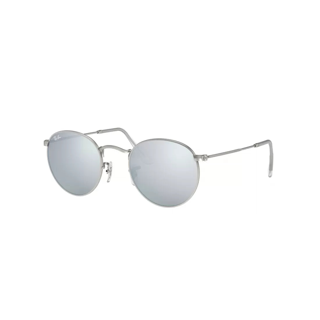 MEN'S SUNGLASSES RAY-BAN RB 3447 ROUND METAL 019/30 MATT SILVER CALIBER 53 