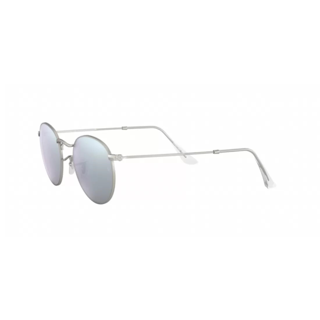 MEN'S SUNGLASSES RAY-BAN RB 3447 ROUND METAL 019/30 MATT SILVER CALIBER 53 