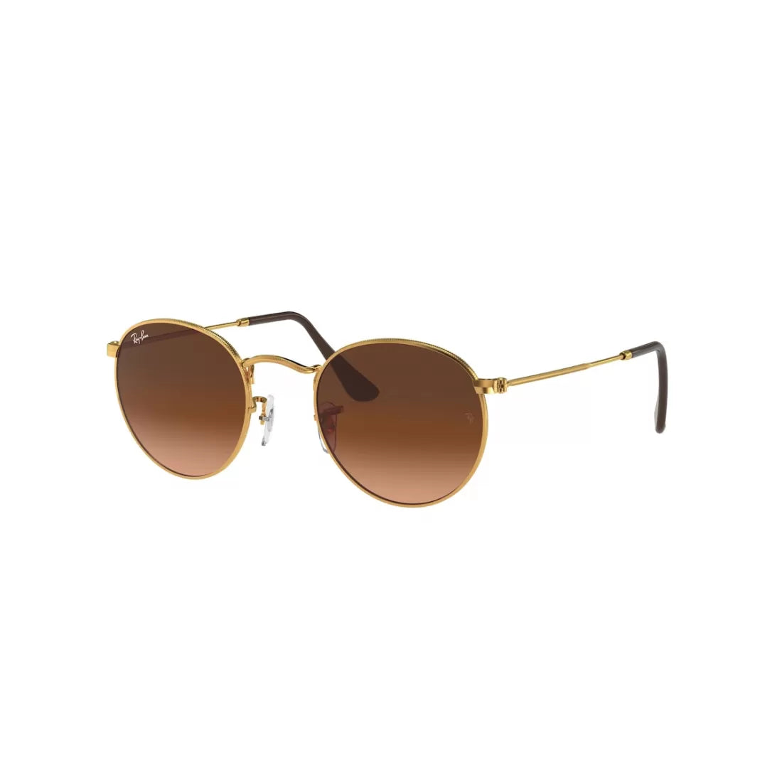 MEN'S SUNGLASSES RAY-BAN RB 3447 ROUND METAL 9001A5 BRILLIANT POLISHED BRONZE CALIBER 50 