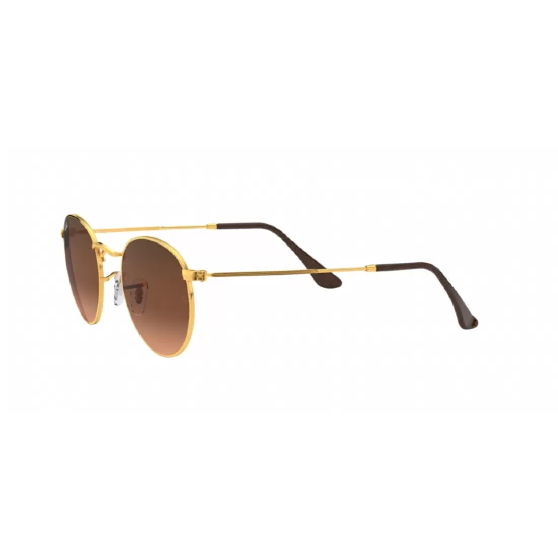 MEN'S SUNGLASSES RAY-BAN RB 3447 ROUND METAL 9001A5 BRILLIANT POLISHED BRONZE CALIBER 47 