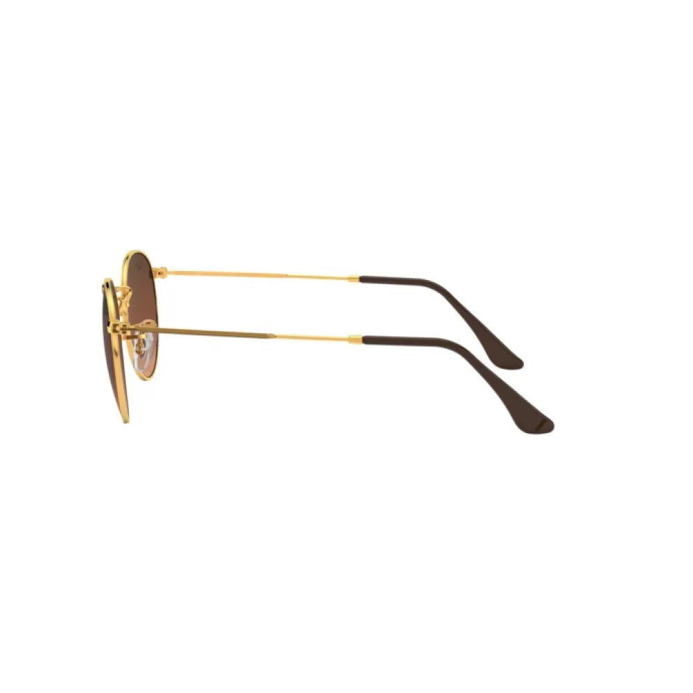 MEN'S SUNGLASSES RAY-BAN RB 3447 ROUND METAL 9001A5 BRILLIANT POLISHED BRONZE CALIBER 53 