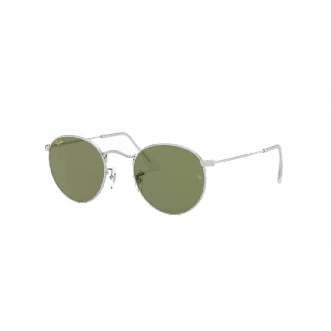 UNISEX SUNGLASSES RAY-BAN RB 3447 ROUND METAL 91984E SILVER CALIBER 53 