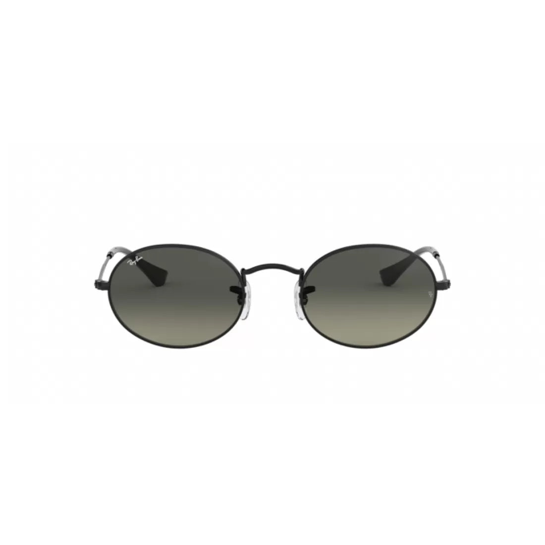UNISEX SUNGLASSES RAY-BAN RB 3547N OVAL 002/71 BLACK CALIBER 51 