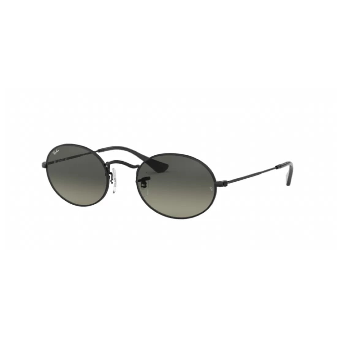 UNISEX SUNGLASSES RAY-BAN RB 3547N OVAL 002/71 BLACK CALIBER 51 