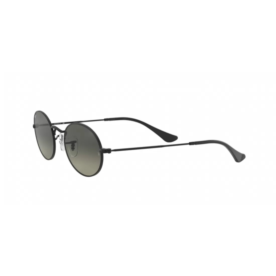 UNISEX SUNGLASSES RAY-BAN RB 3547N OVAL 002/71 BLACK CALIBER 51 