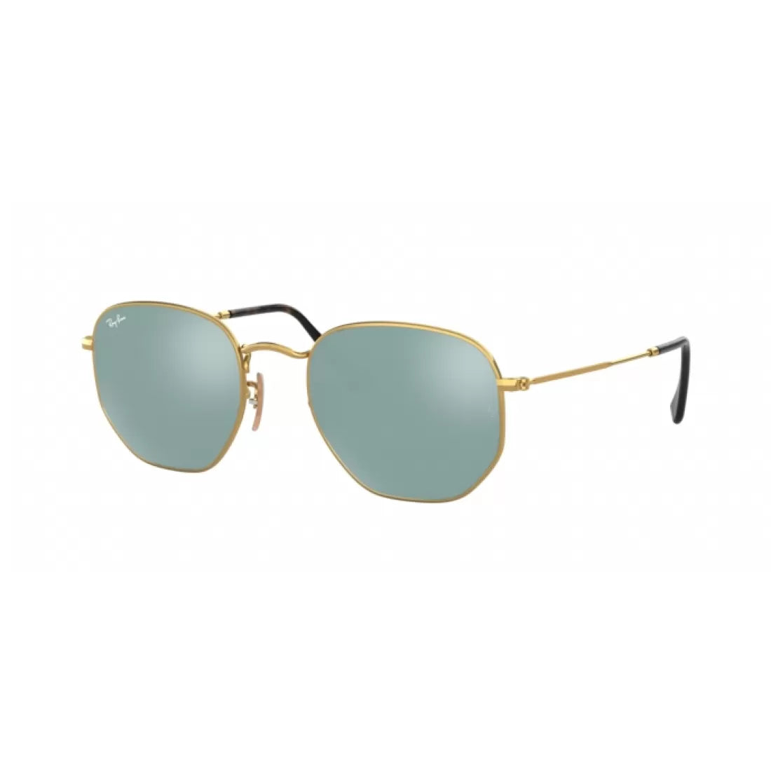 UNISEX SUNGLASSES RAY-BAN RB 3548N HEXAGONAL 001/30 GOLD SIZE 48 