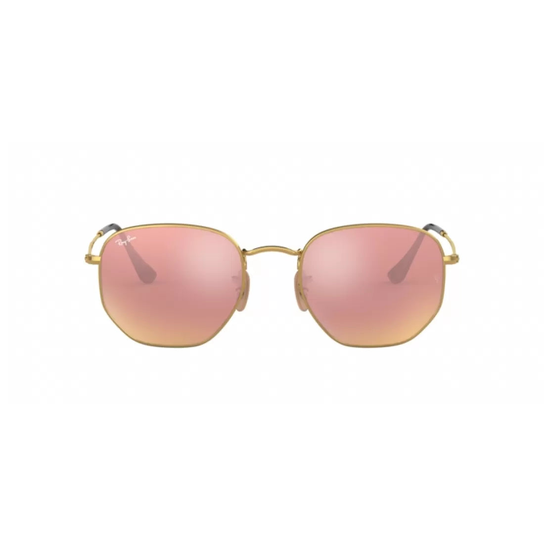 UNISEX SUNGLASSES RAY-BAN RB 3548N HEXAGONAL 001/Z2 GOLD SIZE 48 