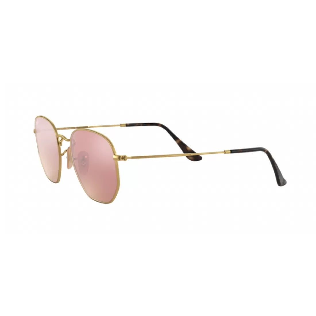 UNISEX SUNGLASSES RAY-BAN RB 3548N HEXAGONAL 001/Z2 GOLD SIZE 48 