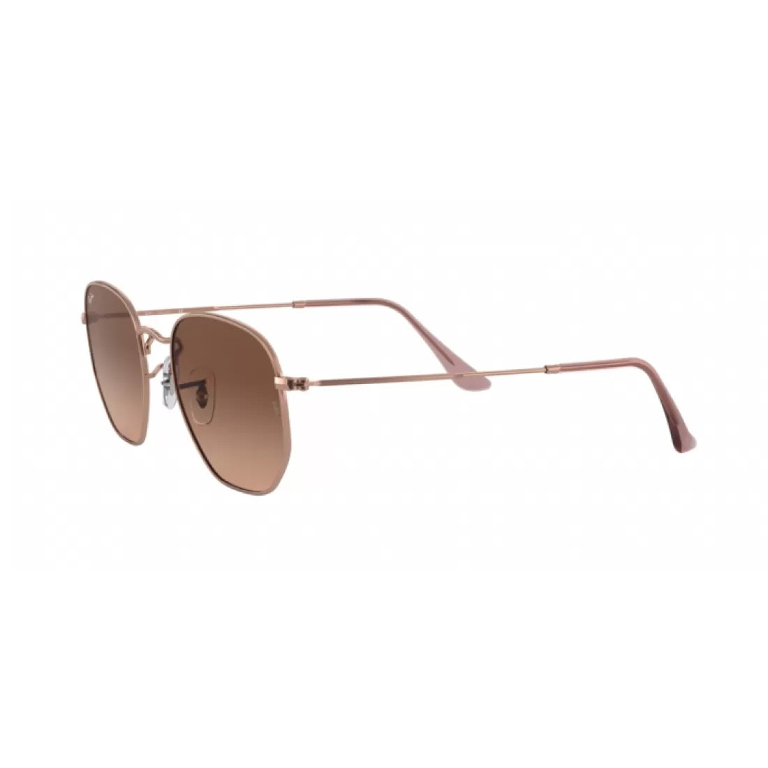 UNISEX SUNGLASSES RAY-BAN RB 3548N HEXAGONAL 9069A5 COPPER CALIBER 51 