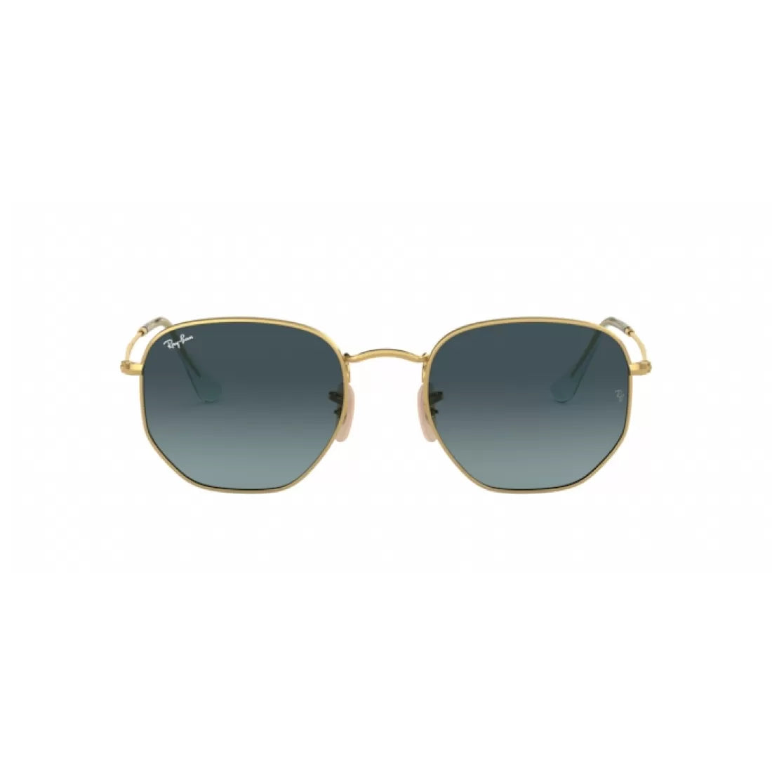 UNISEX SUNGLASSES RAY-BAN RB 3548N HEXAGONAL 91233M GOLD SIZE 54 