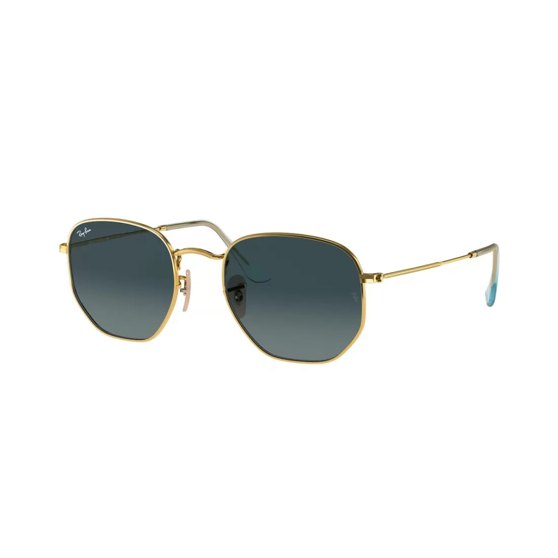 UNISEX SUNGLASSES RAY-BAN RB 3548N HEXAGONAL 91233M GOLD SIZE 54 