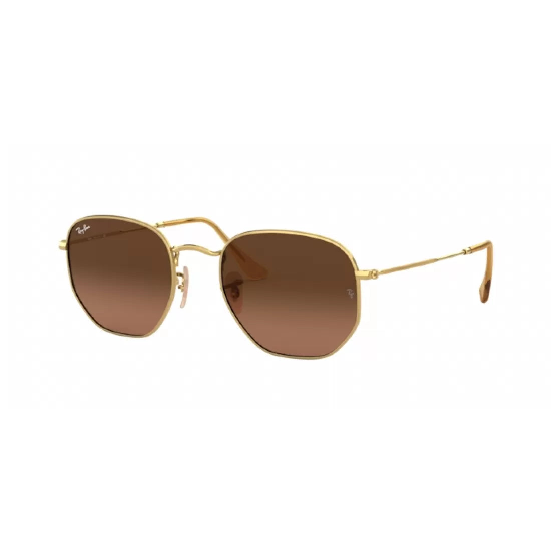 UNISEX SUNGLASSES RAY-BAN RB 3548N HEXAGONAL 912443 GOLD SIZE 48 