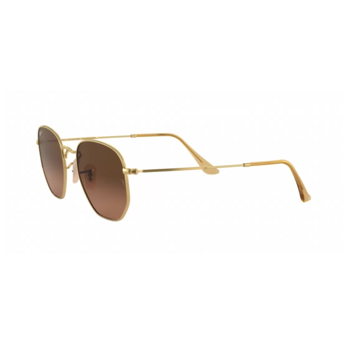 UNISEX SUNGLASSES RAY-BAN RB 3548N HEXAGONAL 912443 GOLD SIZE 51 