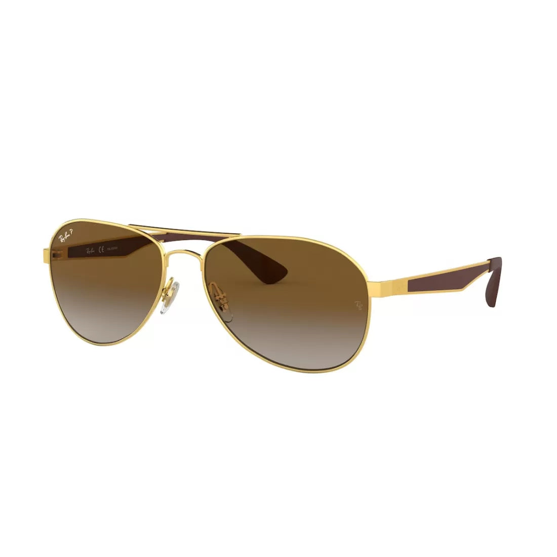 UNISEX SUNGLASSES RAY-BAN RB 3549 - 001/T5 GOLD CALIBER 61 
