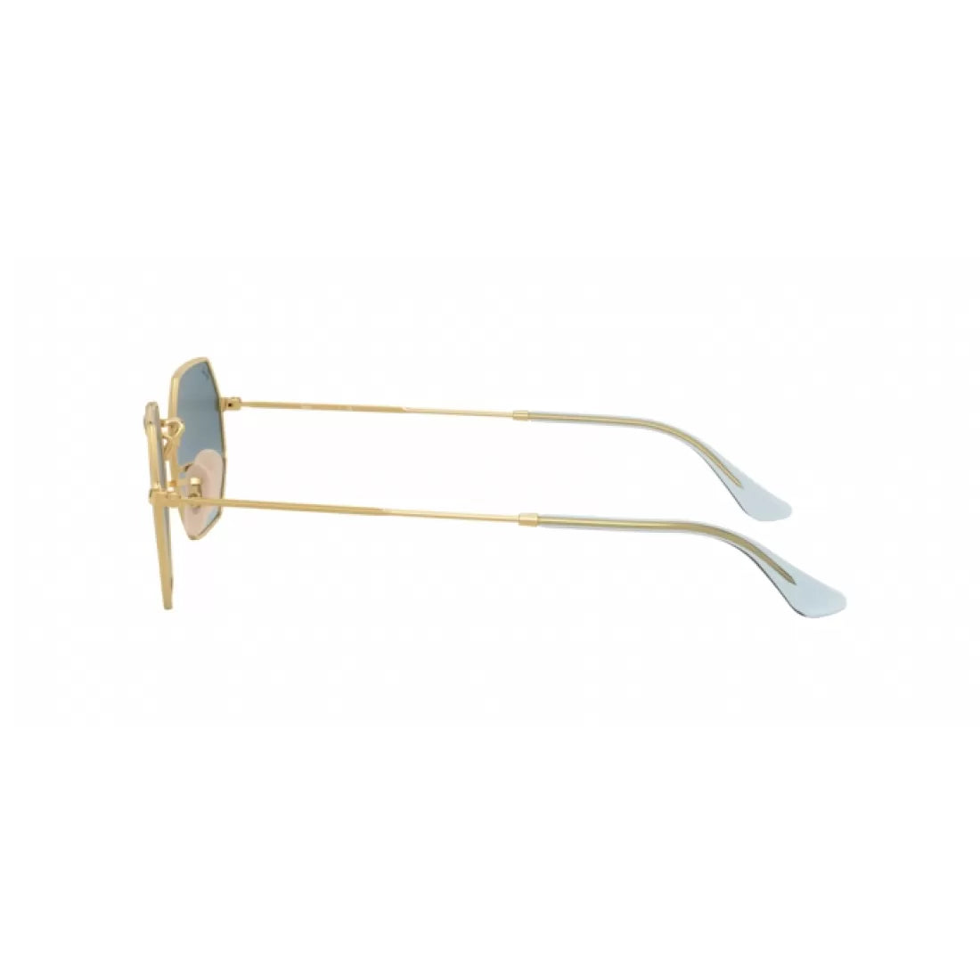 UNISEX SUNGLASSES RAY-BAN RB 3556N OCTAGONAL 91233M GOLD 