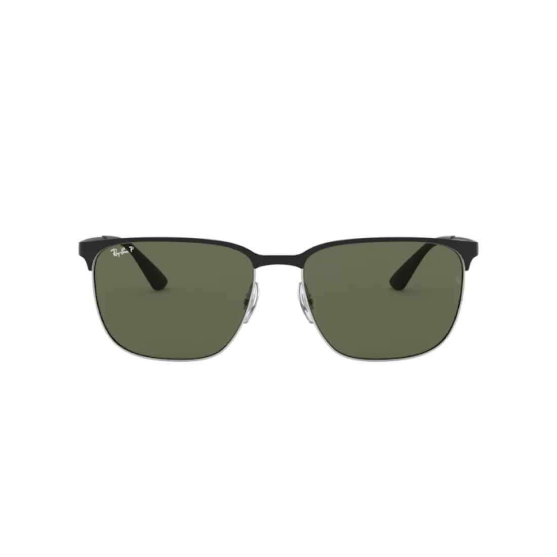 UNISEX SUNGLASSES RAY-BAN RB 3569 - 90049A TOP POLISHED SILVER BLACK 