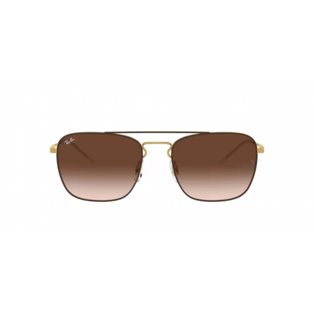 MEN'S SUNGLASSES RAY-BAN RB 3588 - 905513 GOLD TOP ON BROWN 
